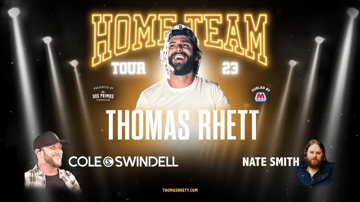 Thomas Rhett, Cole Swindell & Nate Smith at T-Mobile Center